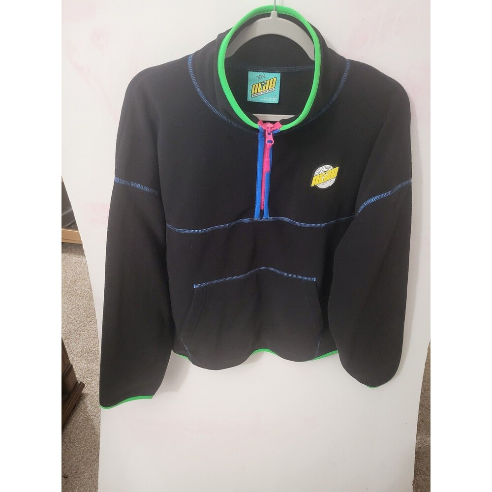 A.LAB Cozie Tech Black Quarter Zip Fleece Size Large